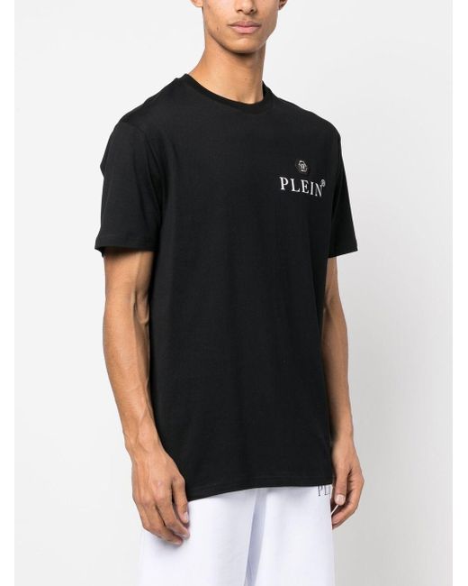 Philipp Plein Black Logo T-Shirt for men