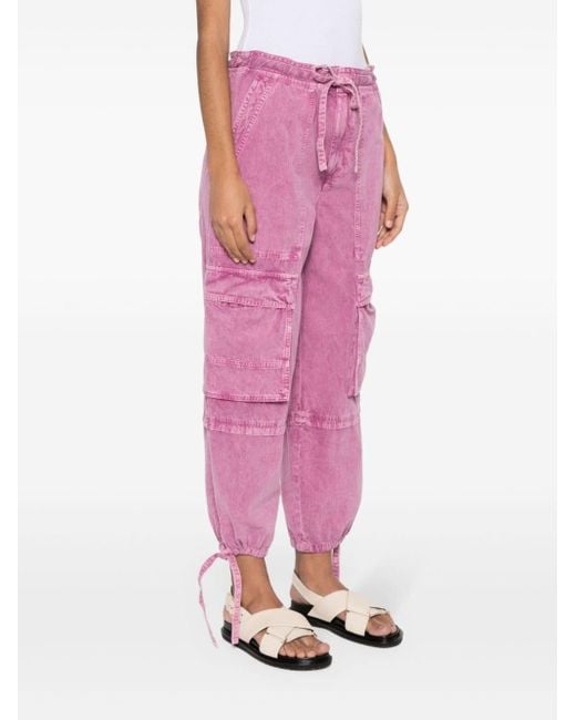 Isabel Marant Pink Ivy Cargo Trousers