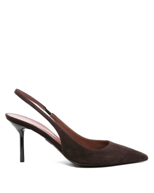 Paris Texas Brown 75Mm Slingback Pointed-Toe Sandals