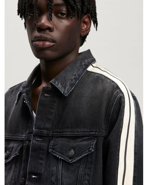 Palm Angels Side-stripe Denim Jacket in 