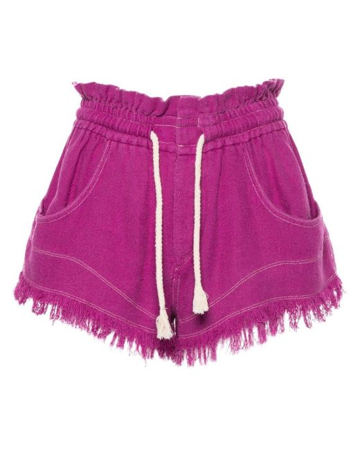 Isabel Marant Pink Silk Shorts