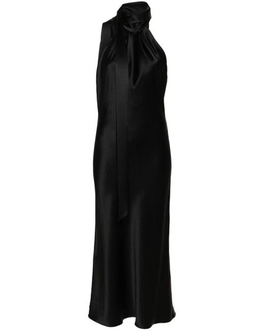 Abito in raso di seta di Max Mara in Black