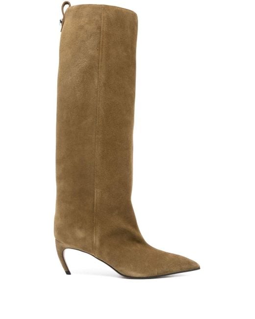 Stivali in suede di The Attico in Green