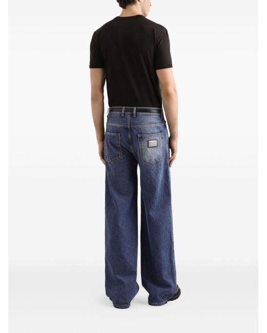 Dolce & Gabbana Black T-shirt With Appliqué for men