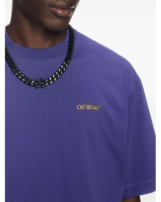 T-SHIRT 'TAPE ARROW' di Off-White c/o Virgil Abloh in Purple da Uomo