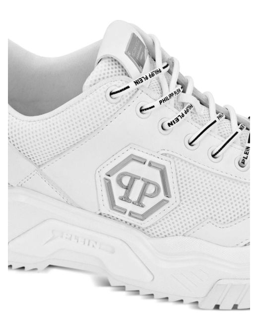 Philipp Plein White Predator Sneakers for men