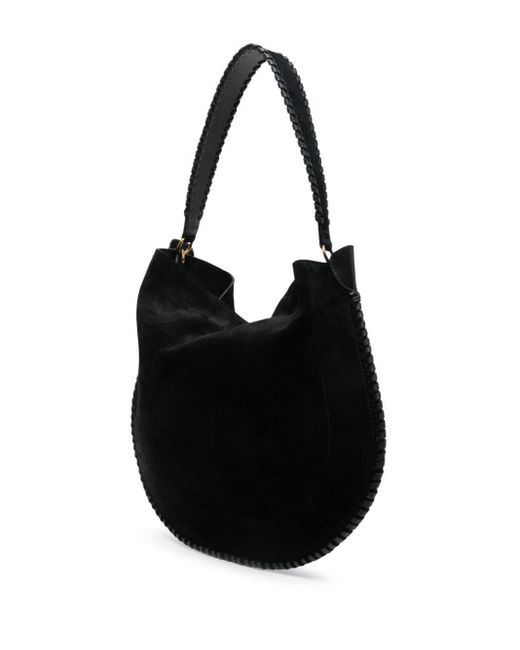 Isabel Marant Black Oskan Large Suede Bag