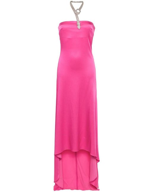 GIUSEPPE DI MORABITO Pink Satin Dress