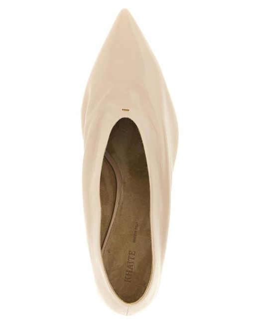 Khaite Natural Pointed Toe Pumps