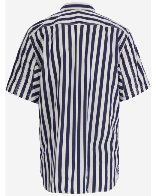 Junya Watanabe Blue Logo Patch Shirt for men
