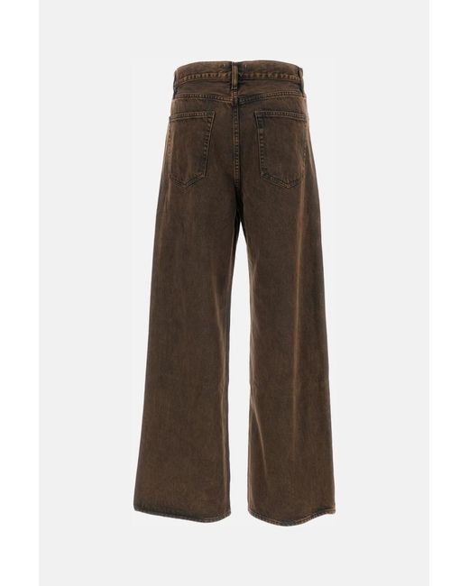 FRAME Brown Wide Leg Jeans