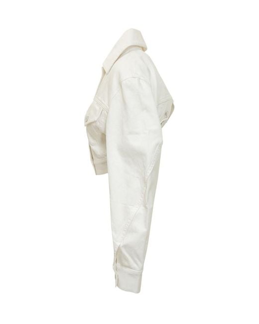 Givenchy White Shirt Collar Jacket