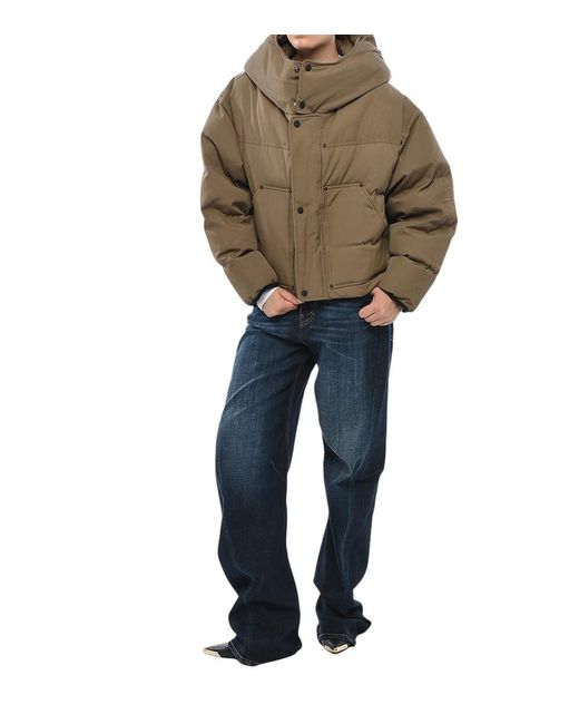 DSquared² Brown Solid Hood Jacket