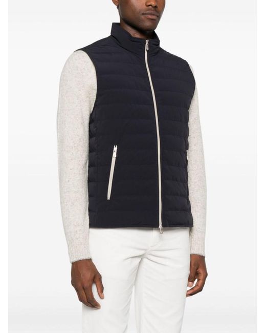 Brunello Cucinelli Black Nylon Down Jacket for men