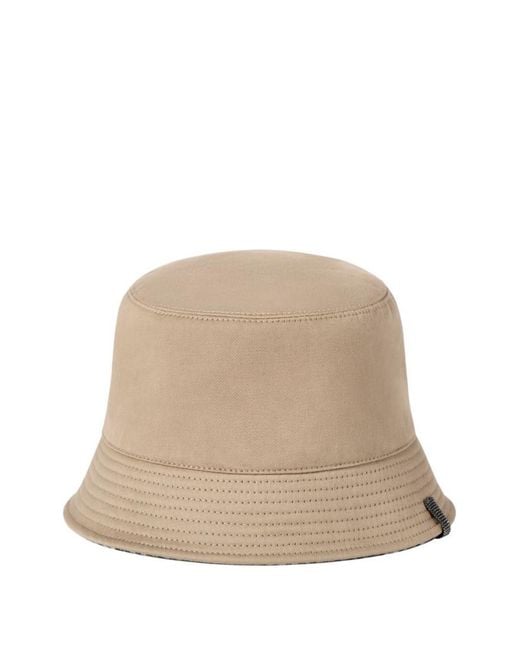 Brunello Cucinelli Natural Solid Bucket Hat