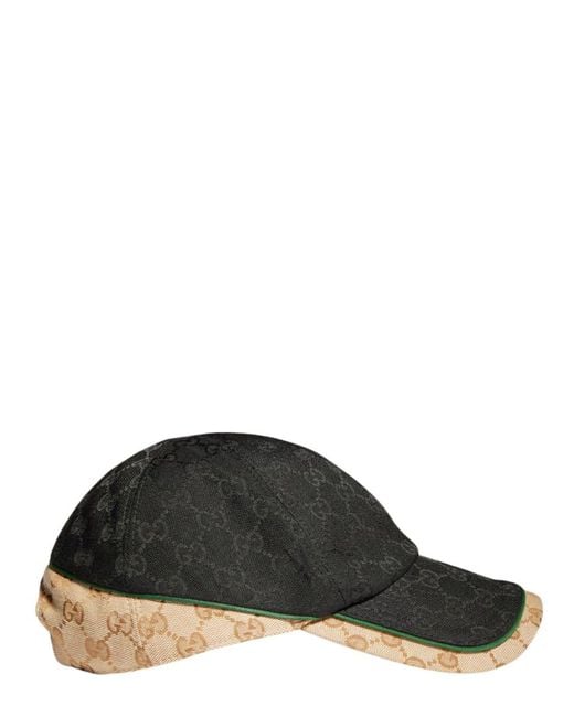 Gucci Black Gg Logo Baseball Cap for men