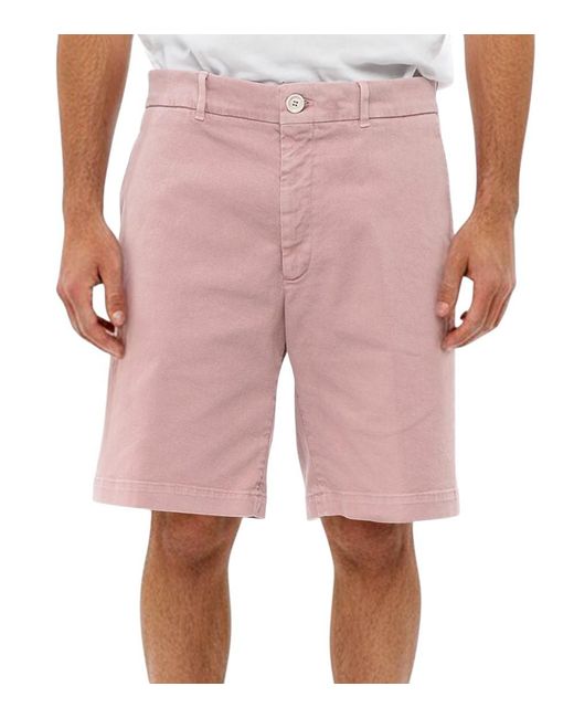 Brunello Cucinelli Pink Solid Regular Shorts for men
