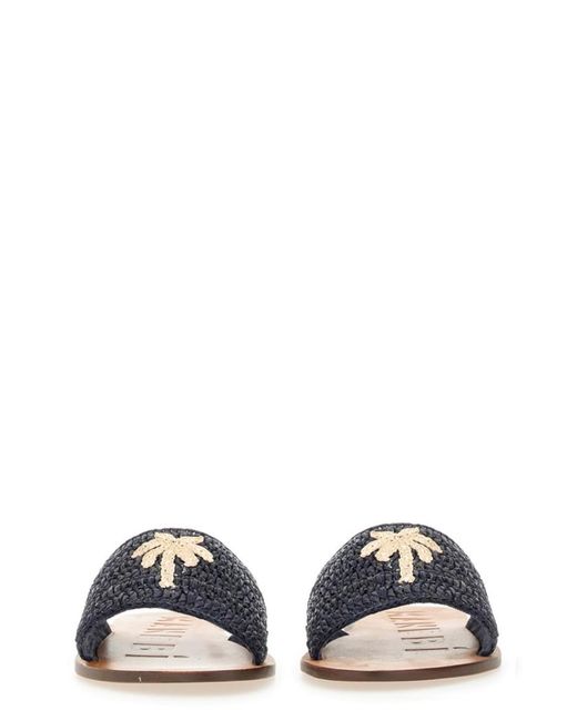 Manebí Blue Braided Flats