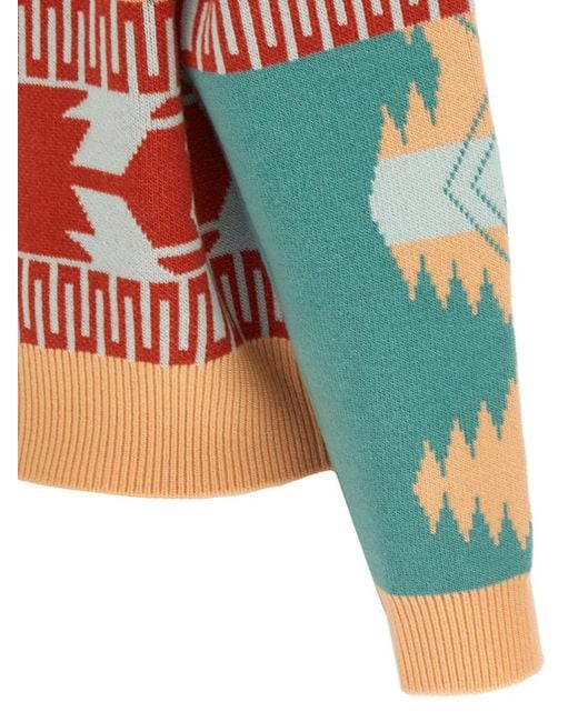 Alanui Orange Icon Thistles Jacket
