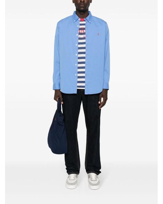 Ralph Lauren Blue Sport Shirt for men