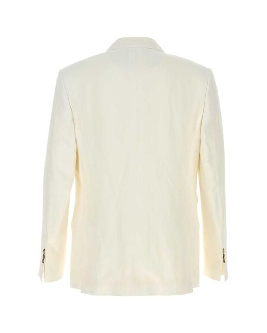 AMI White Notched Lapel Jacket for men