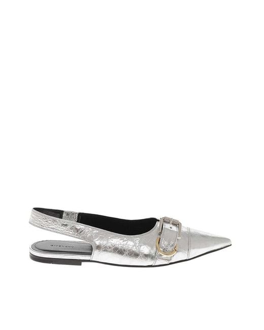 Givenchy White Escarpins Ballet Flats