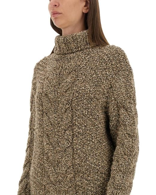 Kiton Green Knitted Turtle Neck Sweater
