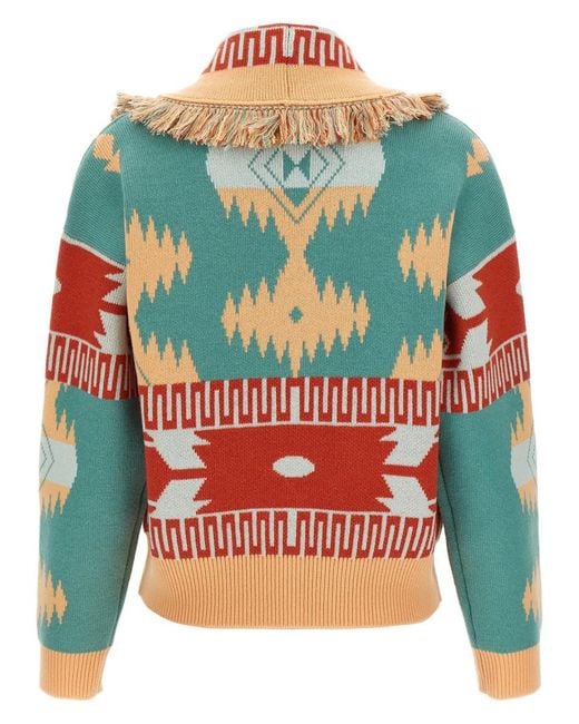 Alanui Orange Icon Thistles Jacket