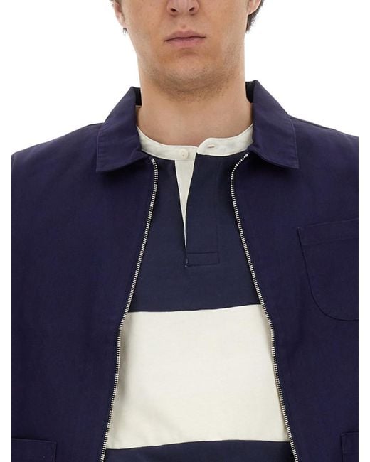 Umbro Blue Solid Jackets for men