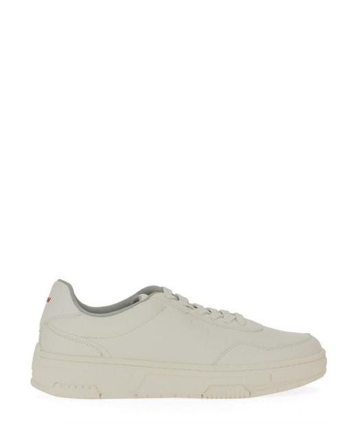 HUGO White Sneaker With Subtle Zigzag Detail for men