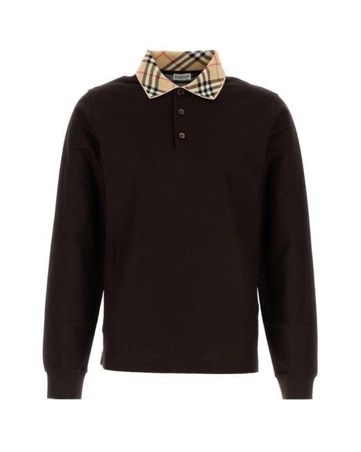 Burberry Black Polo Sweater for men