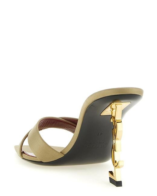 Saint Laurent Metallic Solid Heels