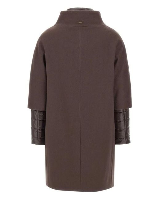 Herno Brown Long-Sleeve Coat
