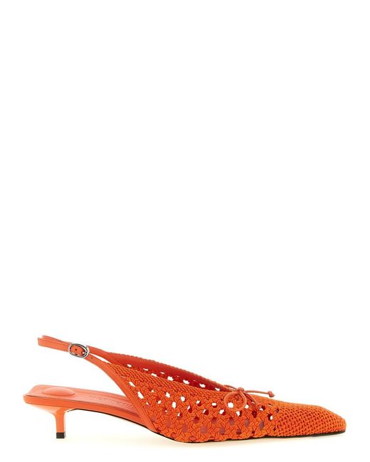 Jacquemus Red Slingback Pumps