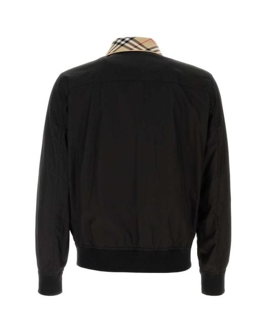 Burberry Black Regular Bomber Jacket for men