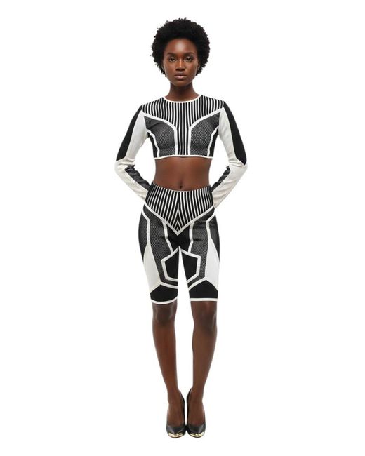 Balmain Black Stripes Shorts