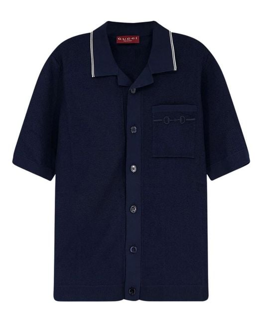 Gucci Blue Regular Shirt for men