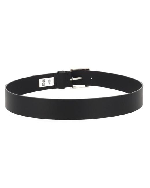 Boss Black Solid Buckle Belt for men