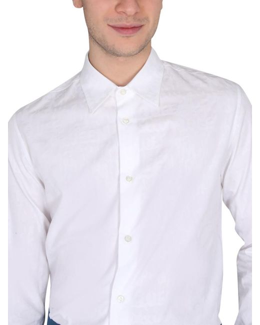 McQueen White Regular Logo Shirt for men
