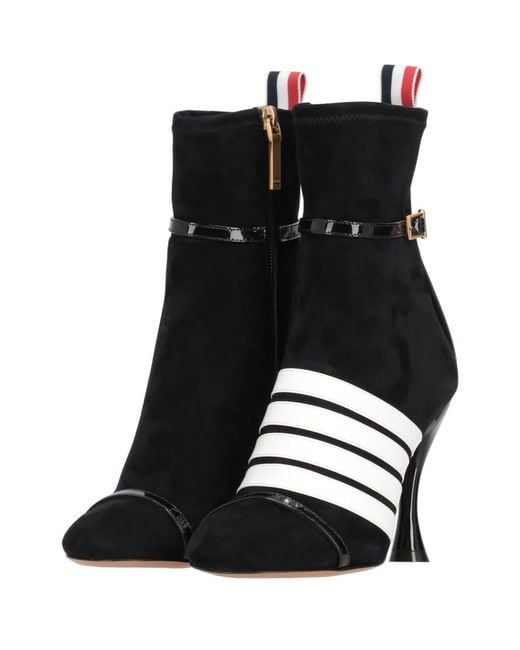 Thom Browne Black Solid Pointed Toe Boots