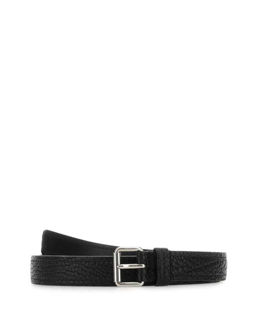 Prada Black Leather Belt for men