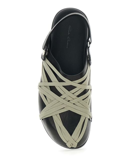 Rick Owens Black Slingback Sandals for men
