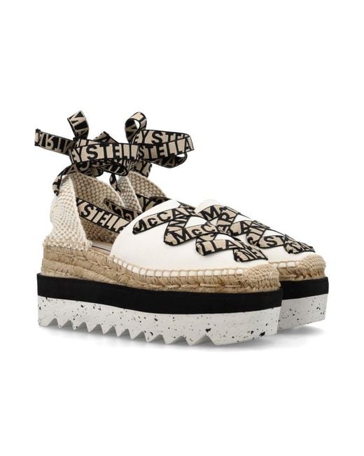 Stella McCartney Metallic Round Toe Espadrilles