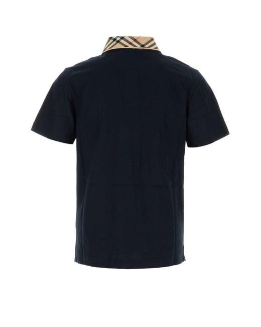 Burberry Black Solid Polo for men
