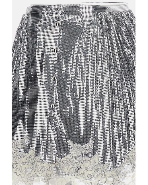 Rabanne Metallic Mini Skirt