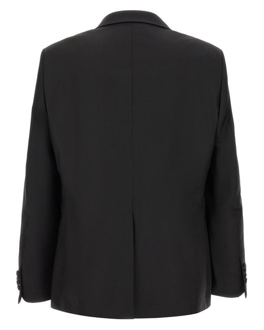 Tagliatore Black Solid Double-Breasted Suit for men