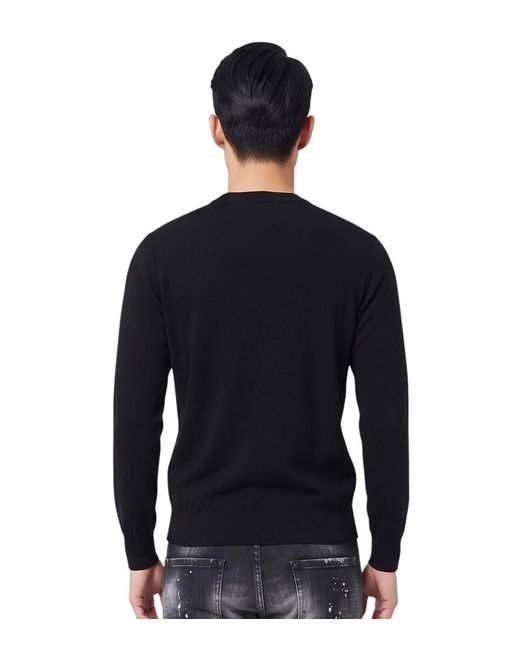 DSquared² Blue Crew Neck Sweater for men