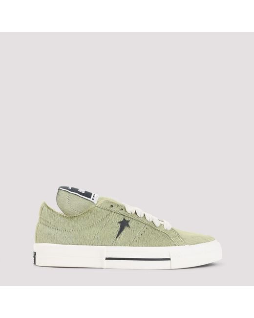 Rick Owens Green Low-Top Sneakers for men