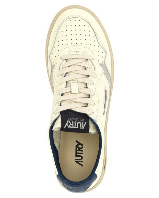 Autry White Solid Sneakers for men