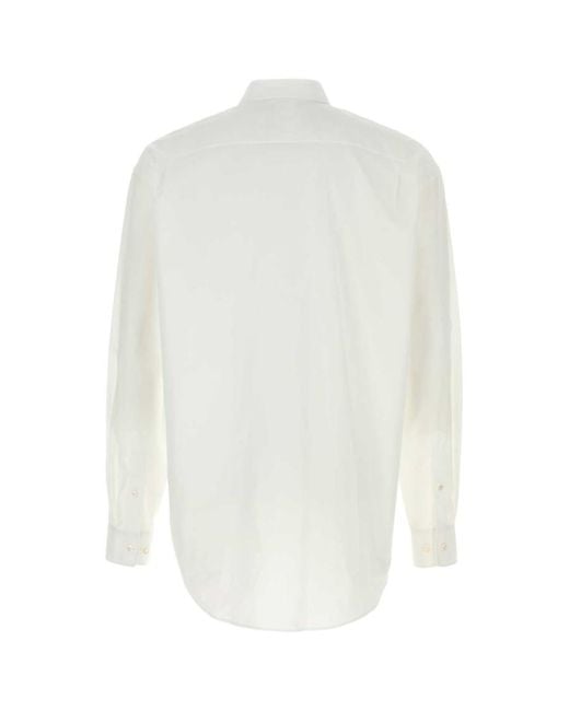 The Row White Solid Shirt for men